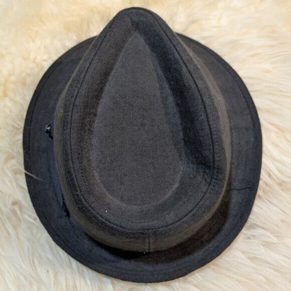 Stetson Grey and Black Fedora Hat Size Large - Picture 6 of 8